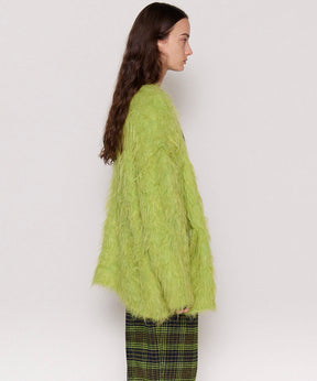 【24WINTER PRE-ORDER】Fluffy Shaggy Knit Cardigan