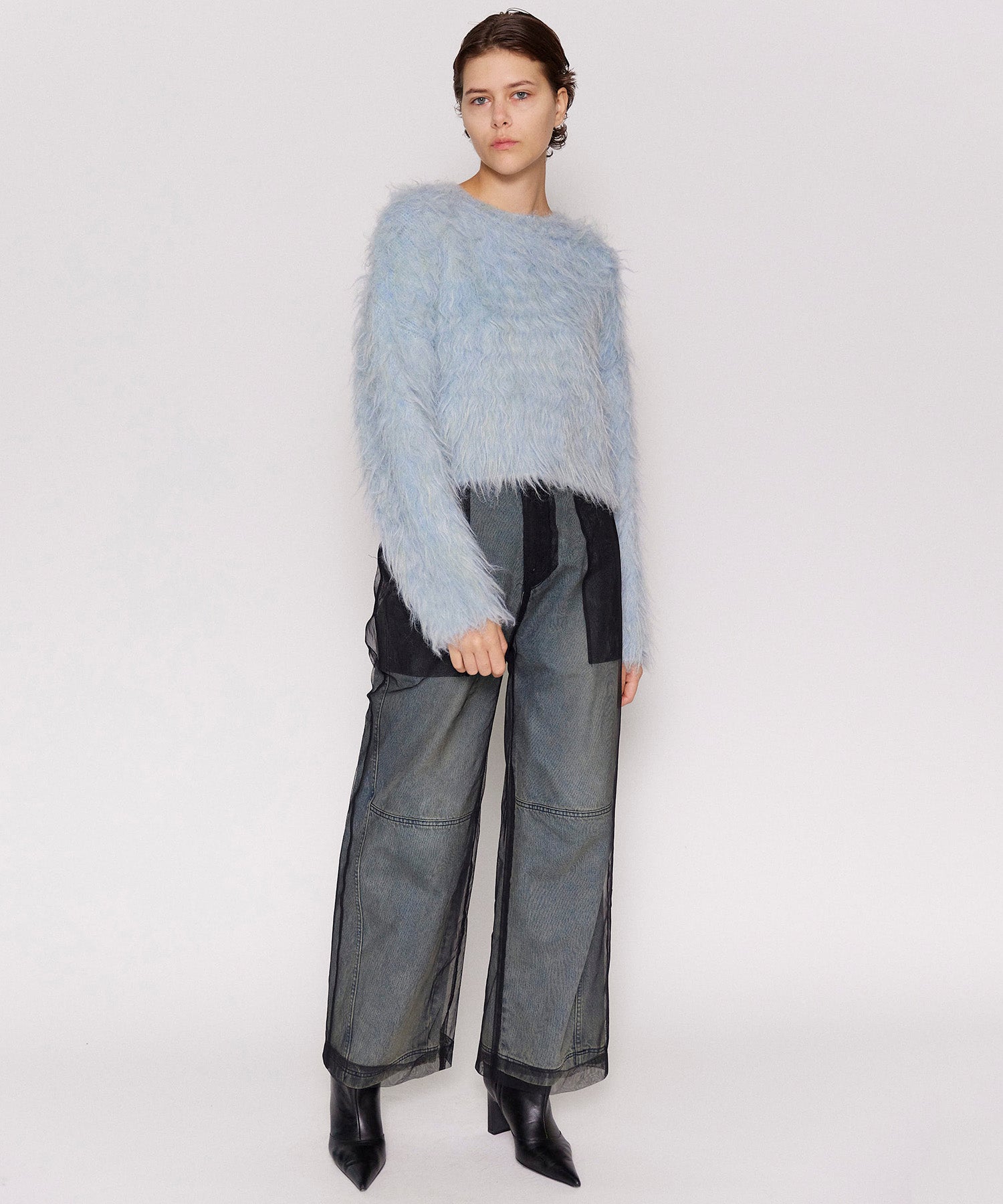 [24winter Pre-Order] Fluffy Shaggy Knit Pullover