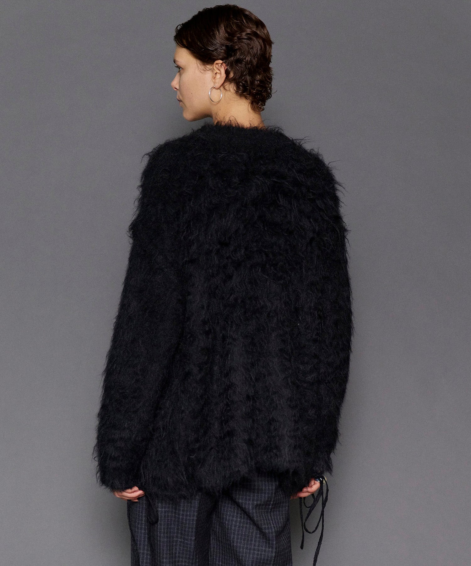 【24WINTER PRE-ORDER】Fluffy Shaggy Knit Cardigan