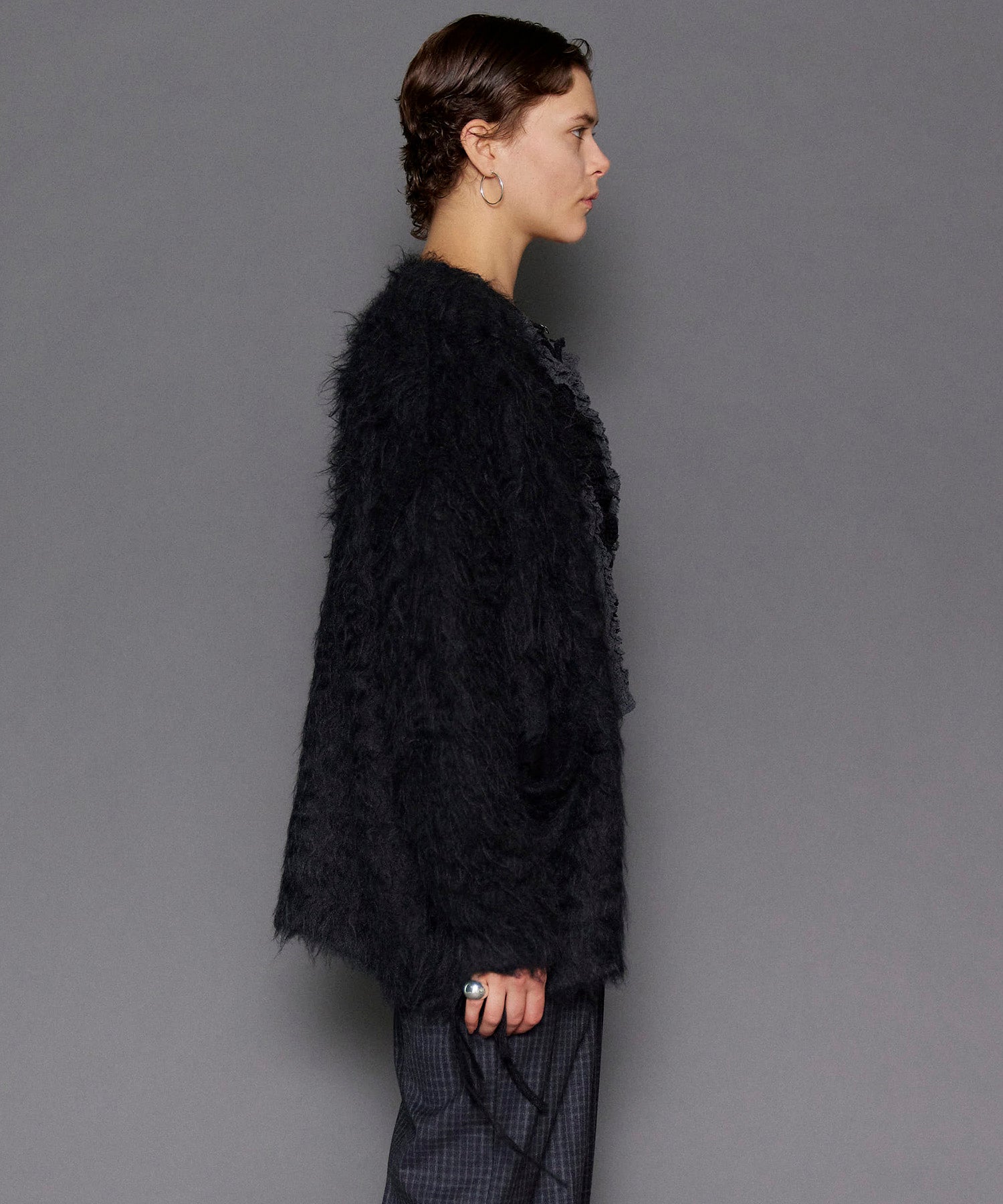 【24WINTER PRE-ORDER】Fluffy Shaggy Knit Cardigan