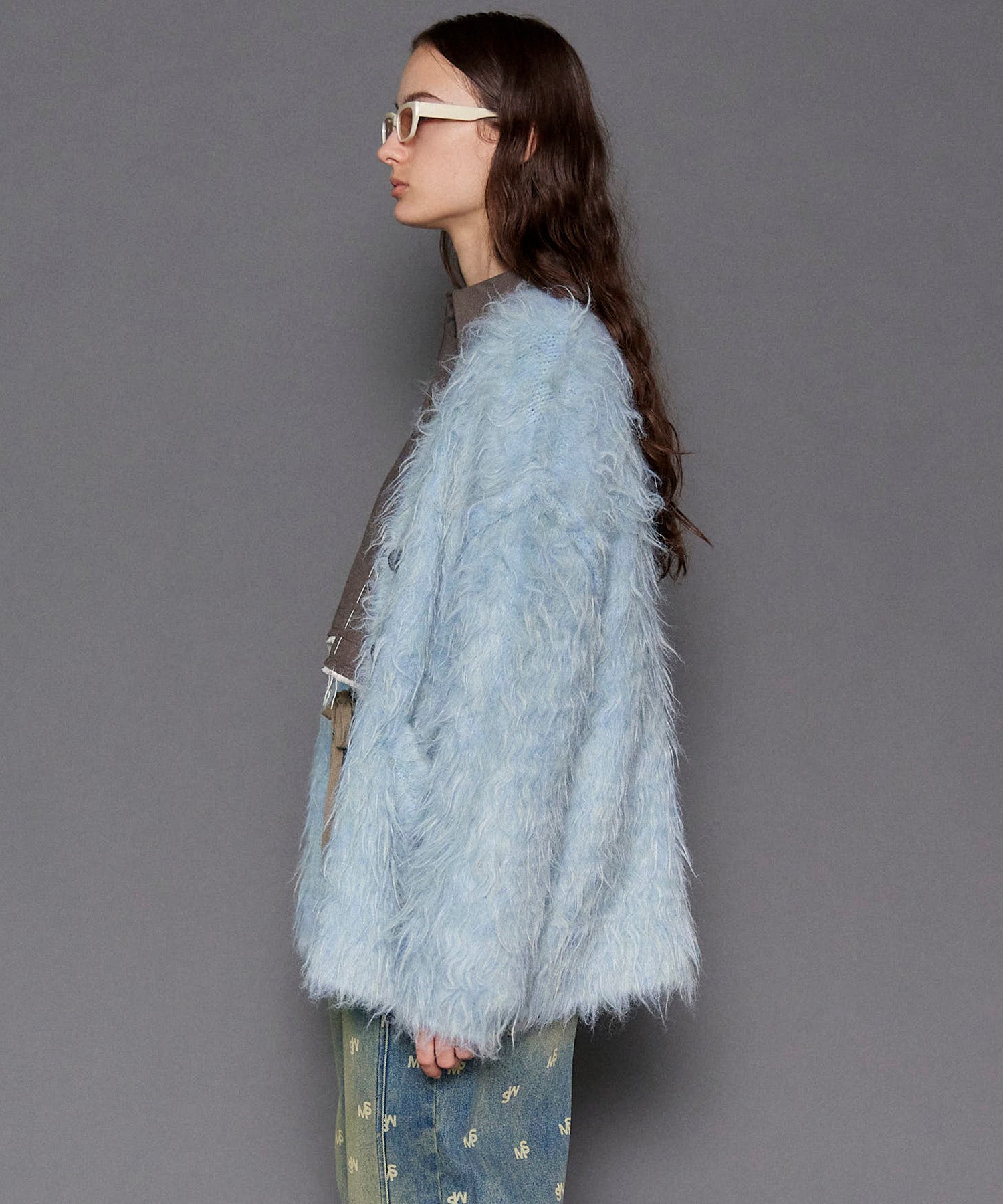 【24WINTER PRE-ORDER】Fluffy Shaggy Knit Cardigan