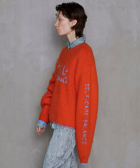 【PRE-ORDER】WELLBEING Logo Jacquard Knit Sweater