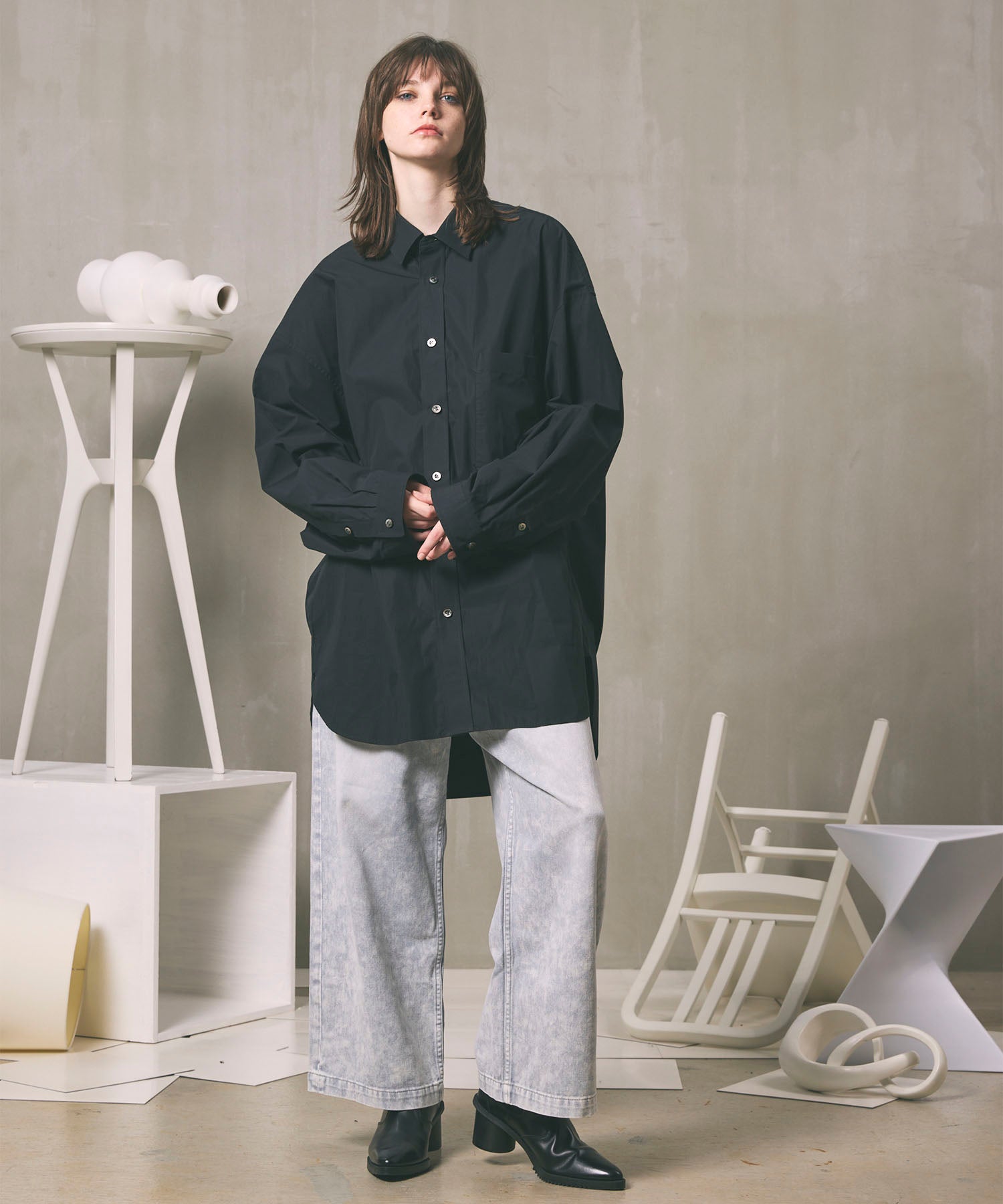 120/2 Suvin Cotton Typewriter  Prime-Over Shirt Coat