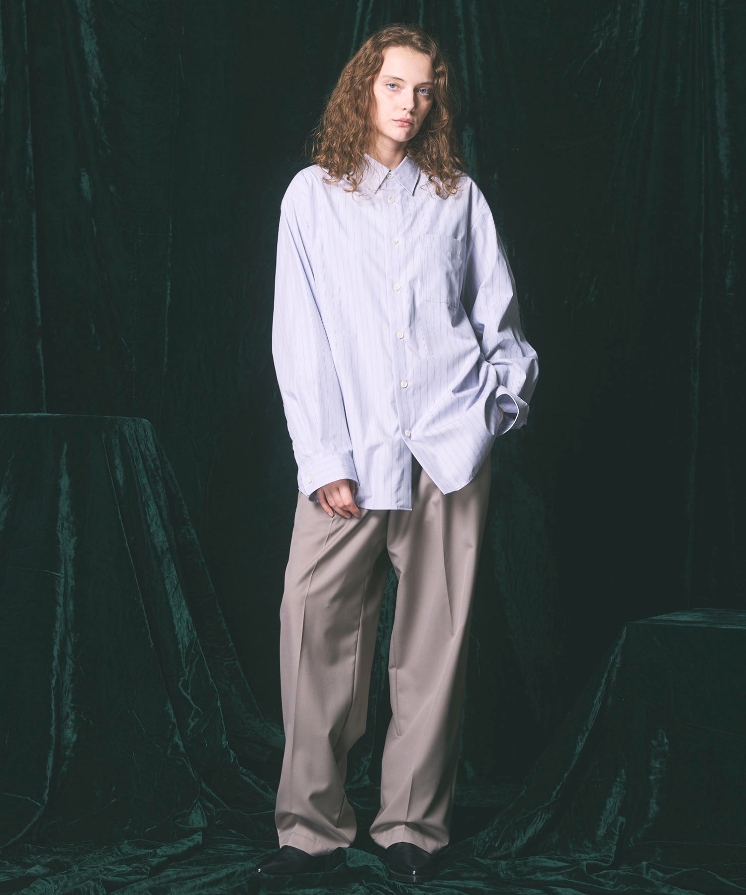 Wool Mix Prime Wide One-Tuck Wide Pants