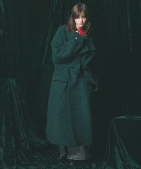 [9/27 (Fri) 12:00 Sales Start] [Italian Dead Stock Fabric] Prime-Over Stand Collar Coat