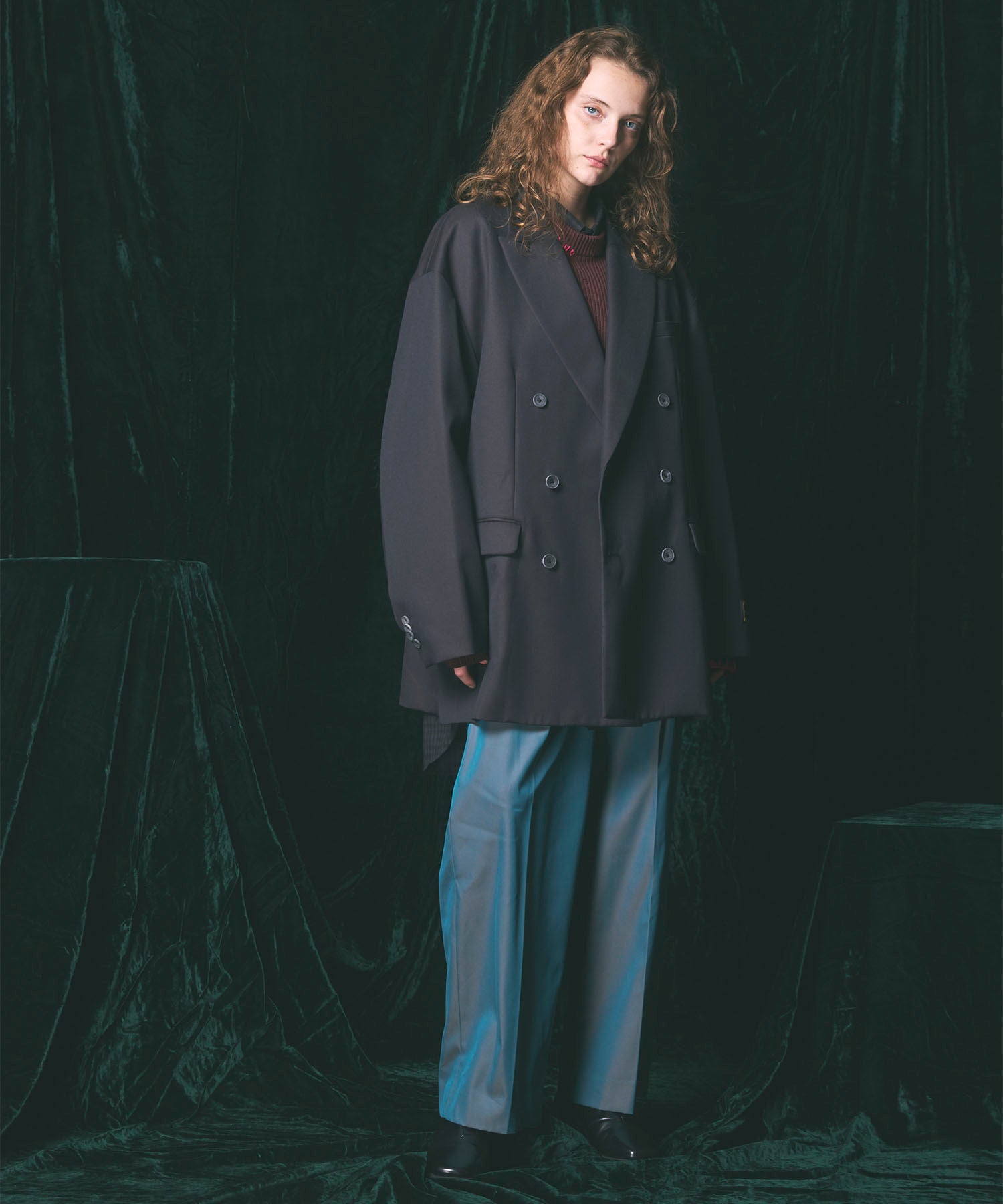 120/2/2/2/2/2/Suvin Cotton Gabardine Prime-Wide One Tuck Pants