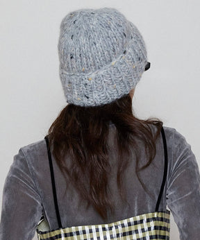 【GANNI】Chunky Marled Handknit Beanie