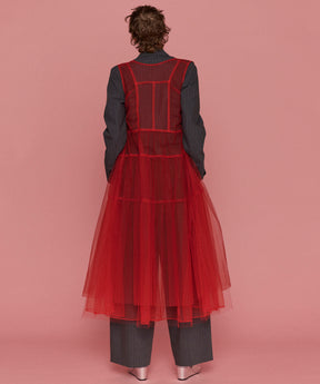 【25SPRING PRE-ORDER】Multiway Tulle Layered Dress