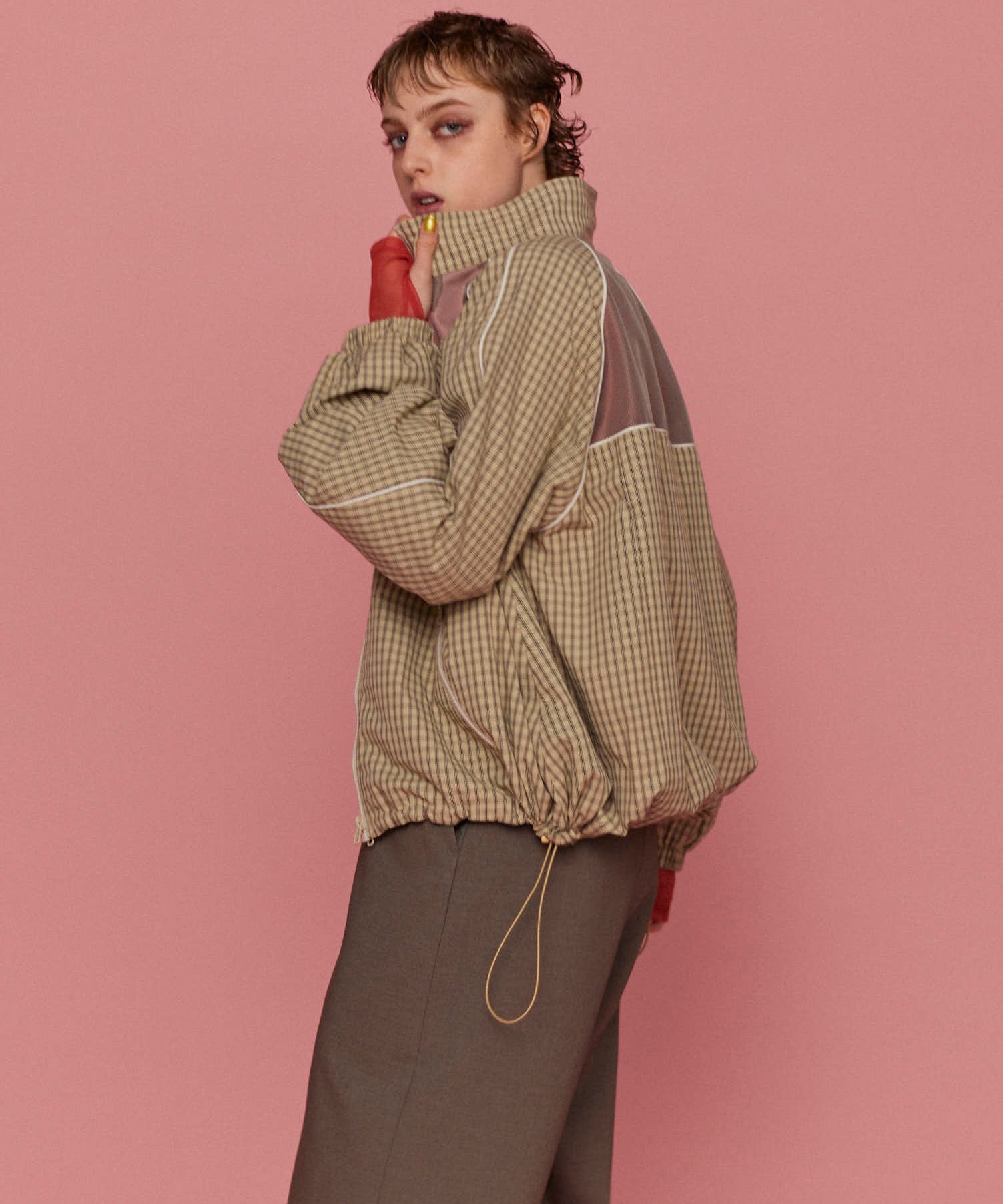 【25SPRING PRE-ORDER】Reversible Plaid Pattern Blouson