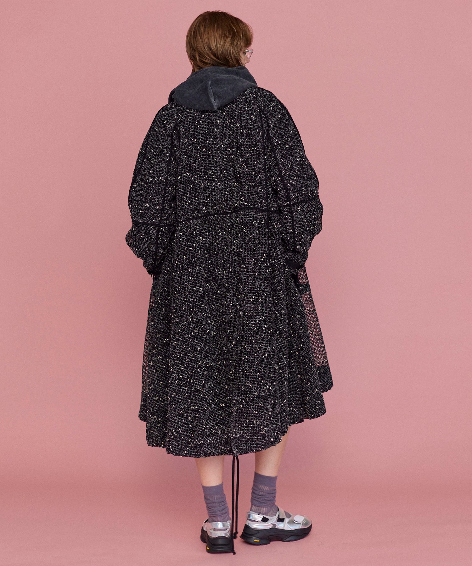 【25SPRING PRE-ORDER】Mesh Long Length Mods Coat