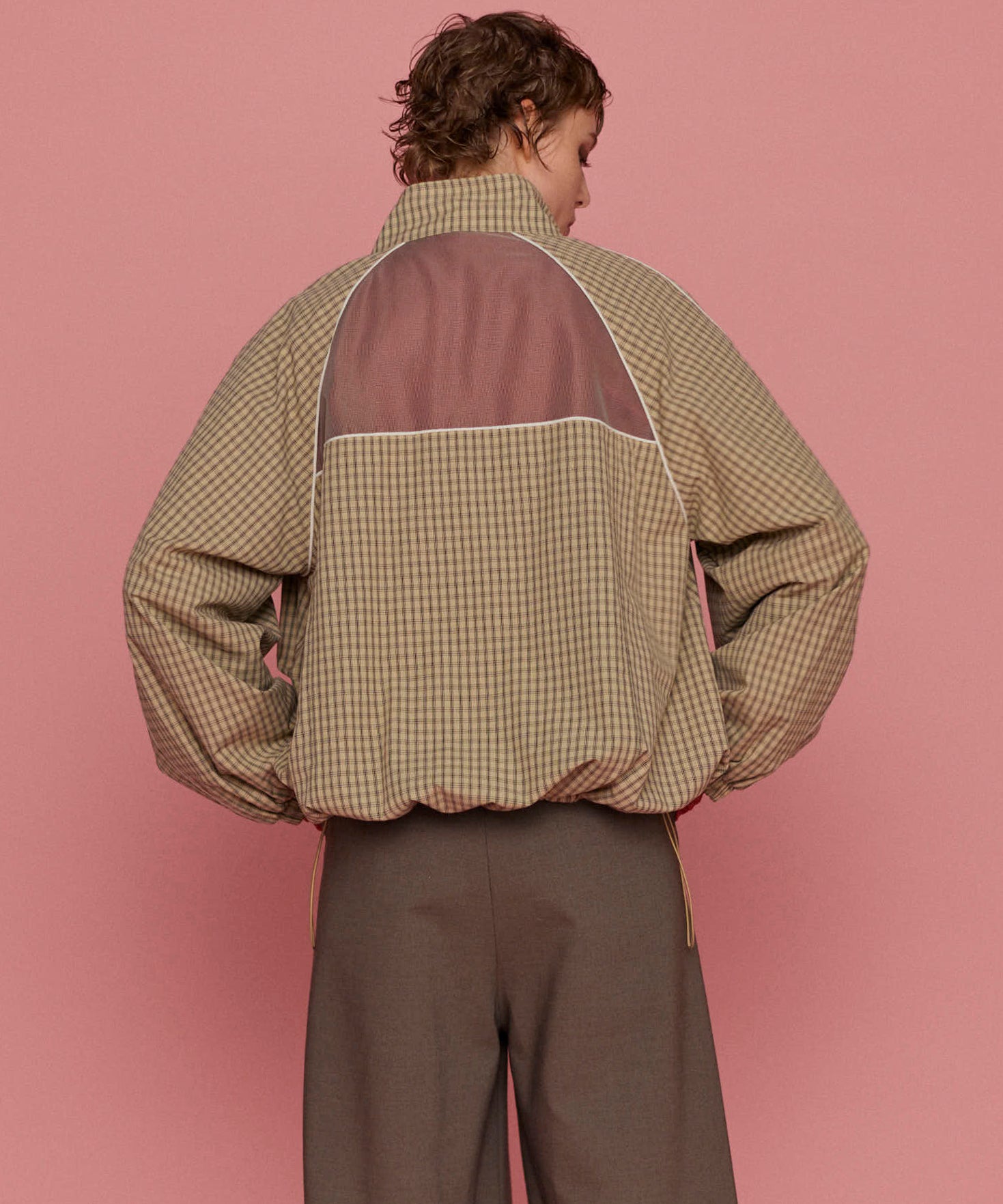 【25SPRING PRE-ORDER】Reversible Plaid Pattern Blouson