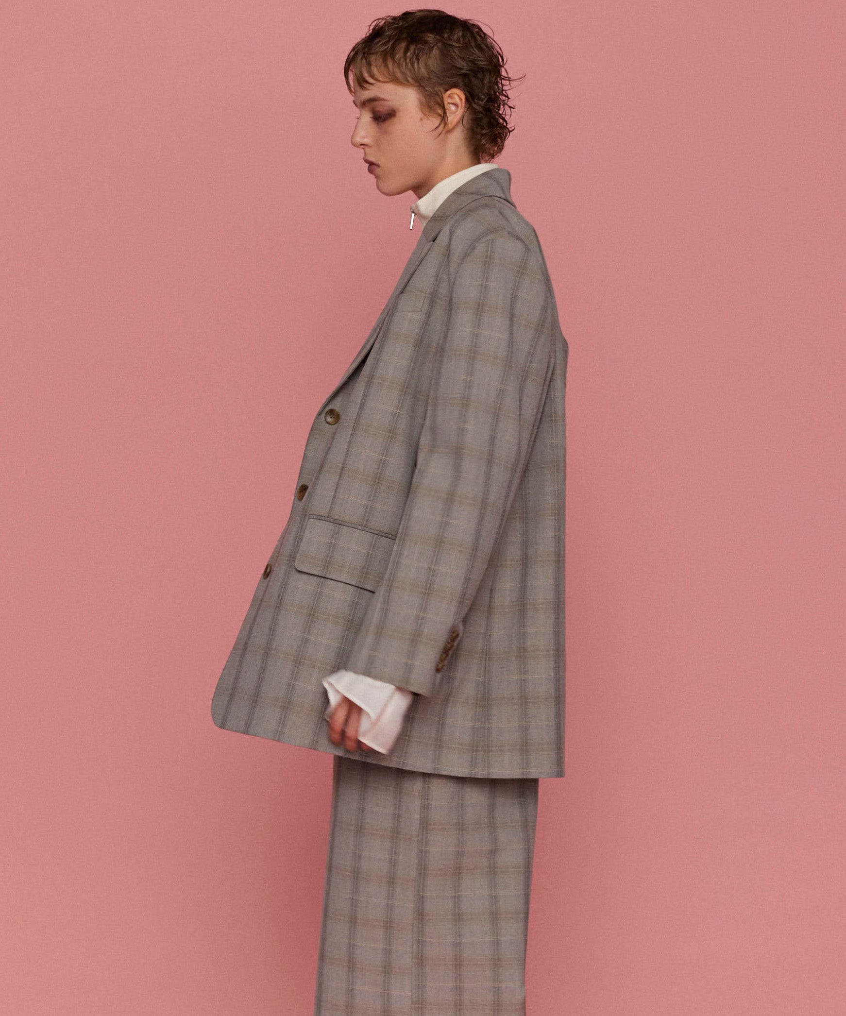 【25SPRING PRE-ORDER】Single Button Oversized Jacket