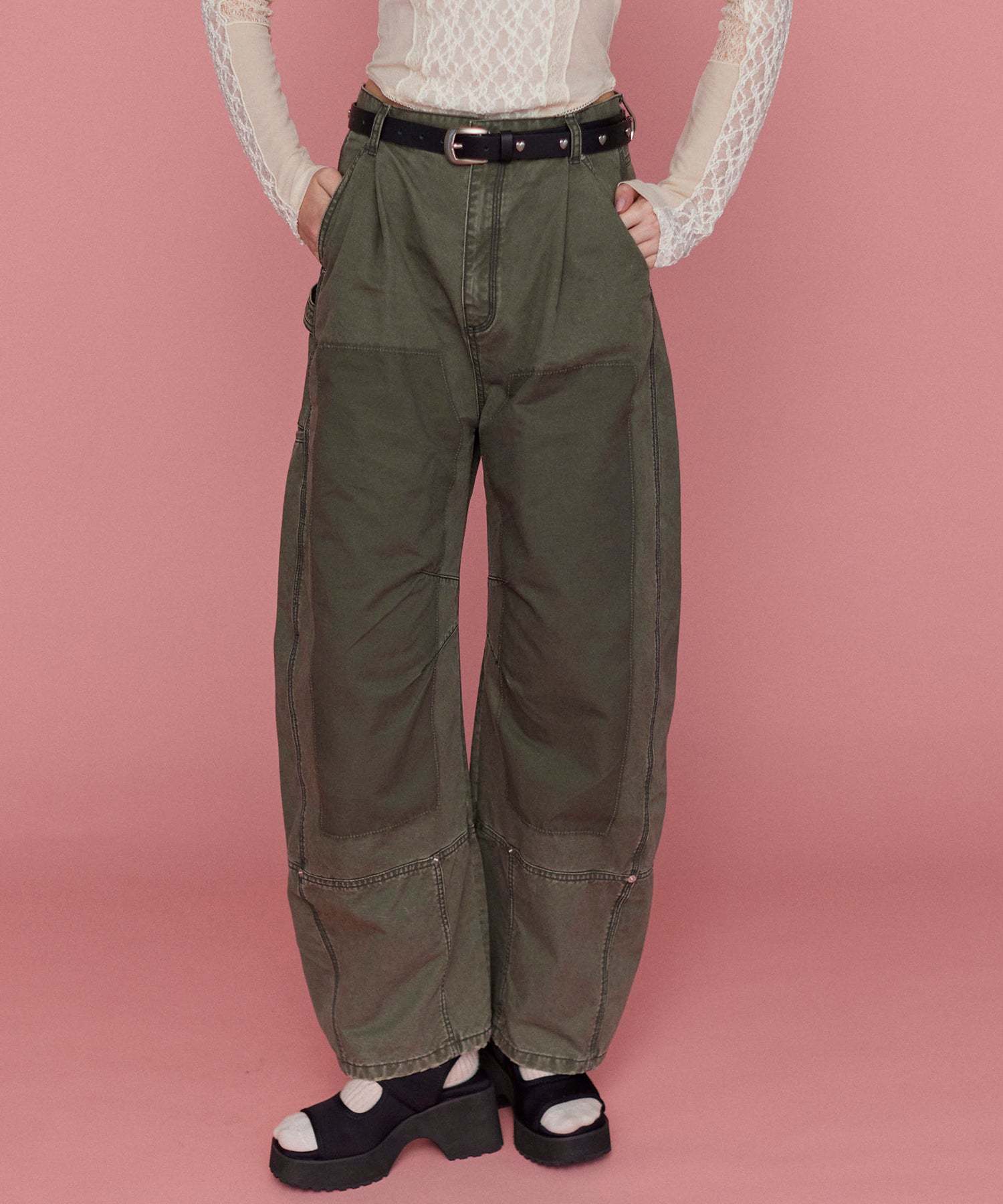 【25SPRING PRE-ORDER】Painter Military Curve Pants