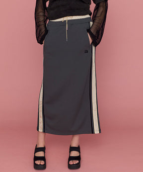 【25SPRING PRE-ORDER】Double Waist Side Line Jersey Skirt