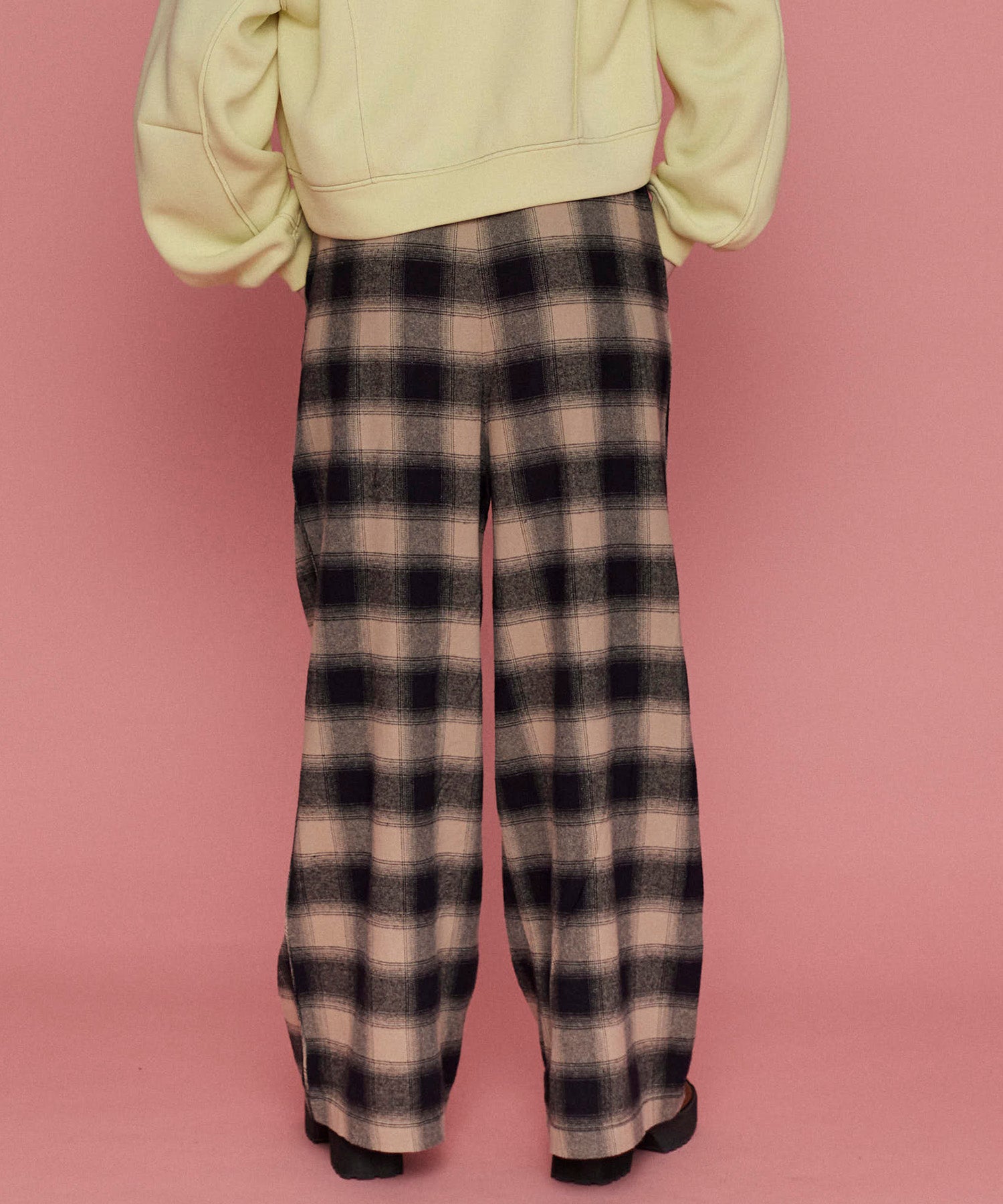 【25SPRING PRE-ORDER】Plaid Pattern Easy Pants