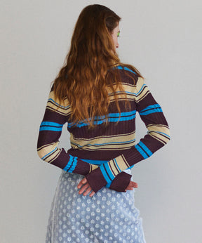 【25SPRING PRE-ORDER】Multi Border Cardigan