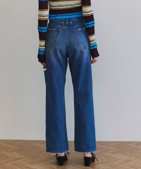 Over Pocket Denim Pants