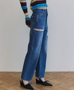 Over Pocket Denim Pants