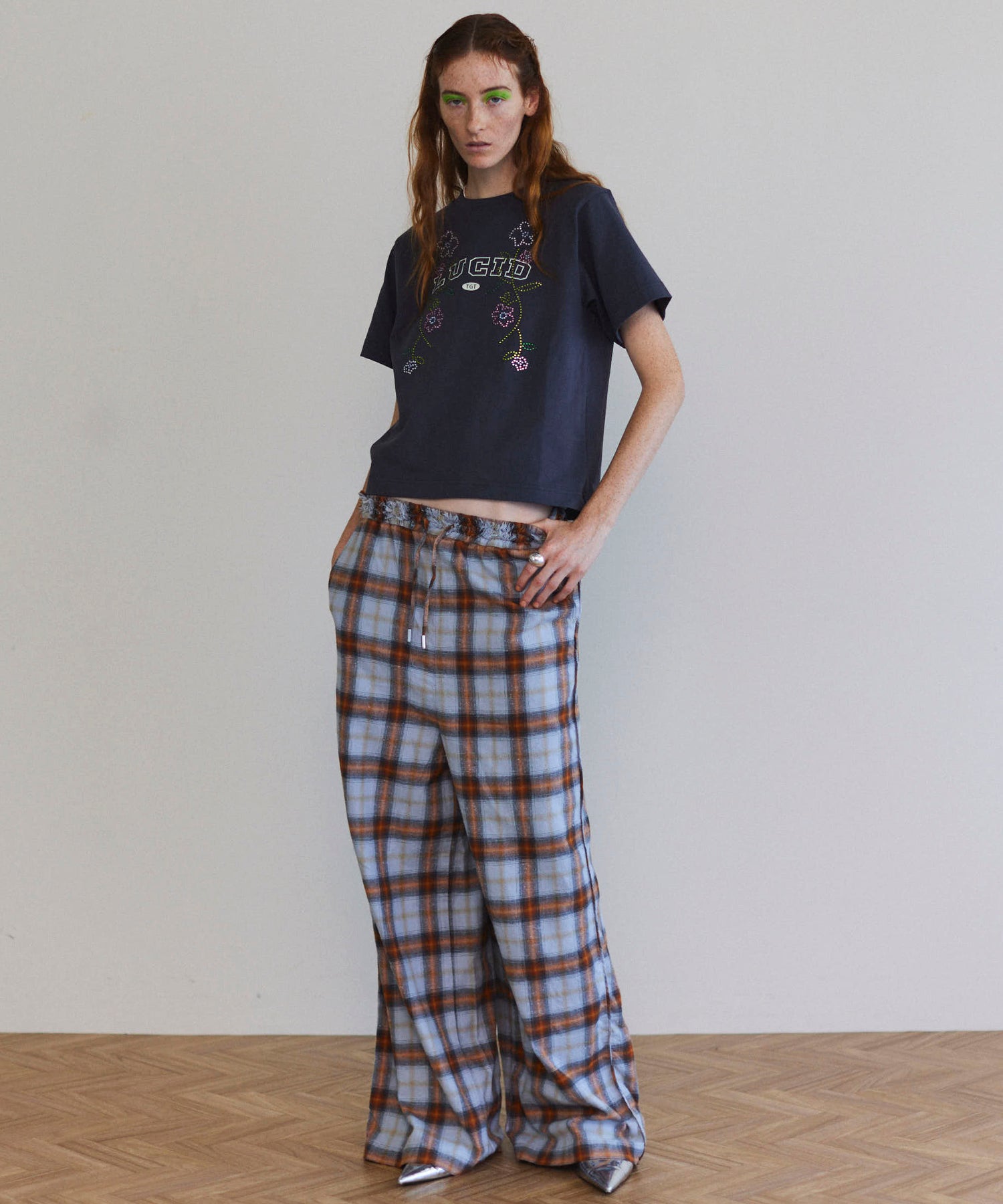 【25SPRING PRE-ORDER】Plaid Pattern Easy Pants