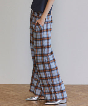 【25SPRING PRE-ORDER】Plaid Pattern Easy Pants