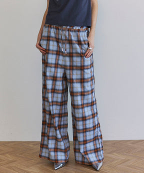 【25SPRING PRE-ORDER】Plaid Pattern Easy Pants