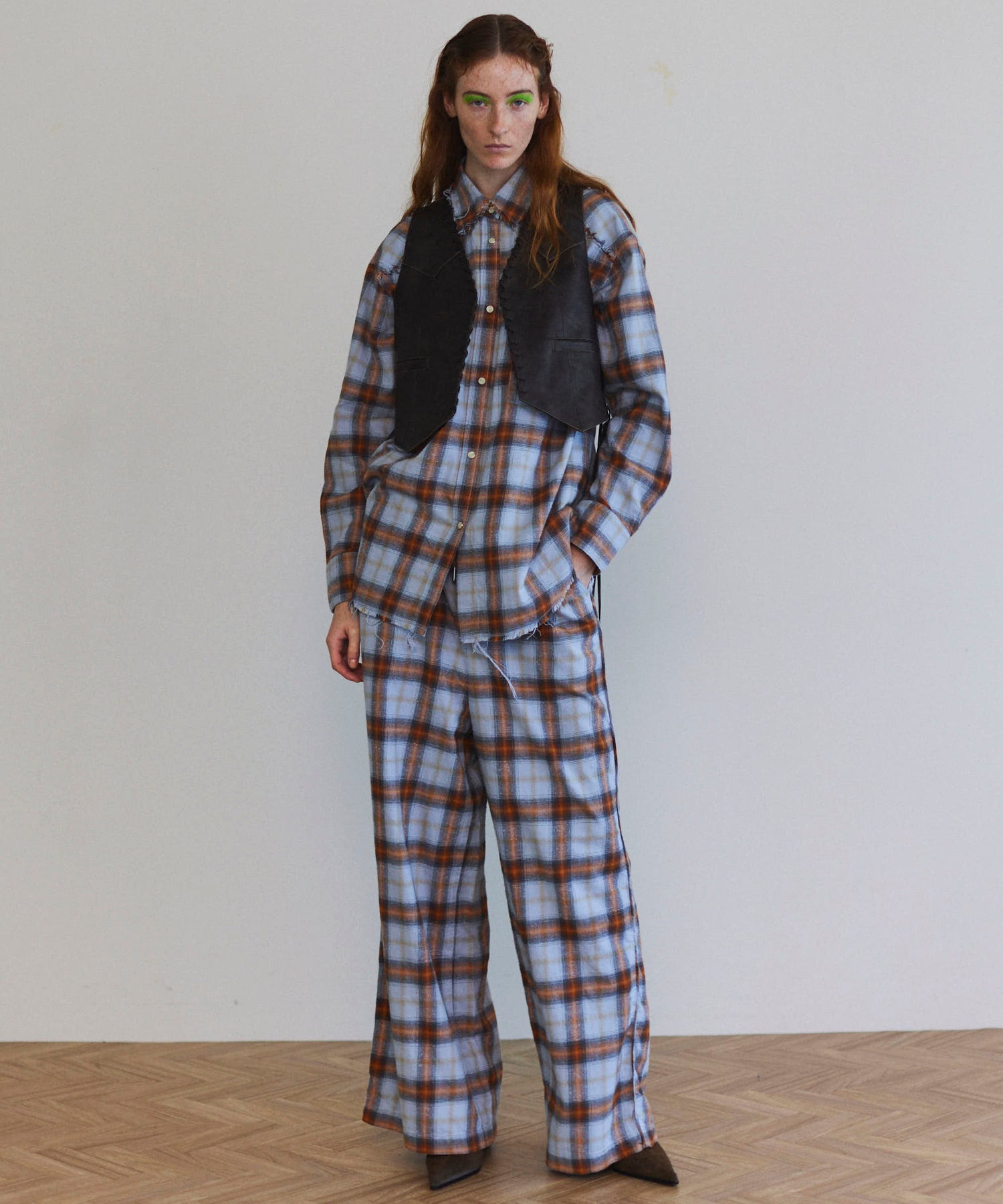 【25SPRING PRE-ORDER】Plaid Pattern Easy Pants