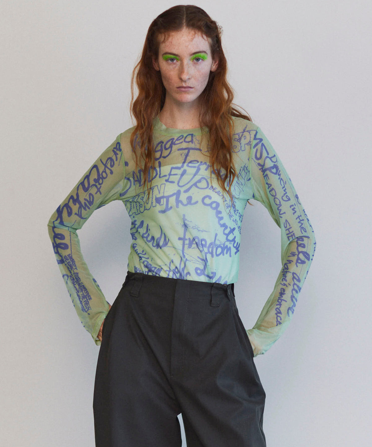 【25SPRING PRE-ORDER】Hand Painting Sheer Tops