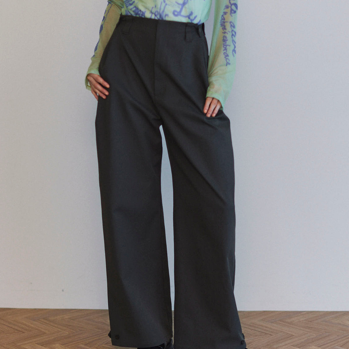 SALE】Cocoon Silhouette Chino Wide Pants