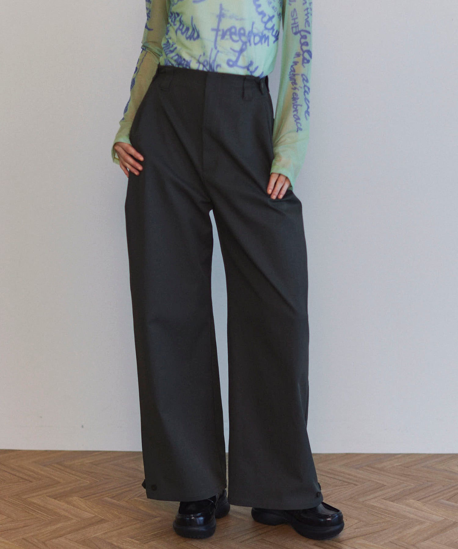 【25SPRING PRE-ORDER】Cocoon Silhouette Chino Wide Pants