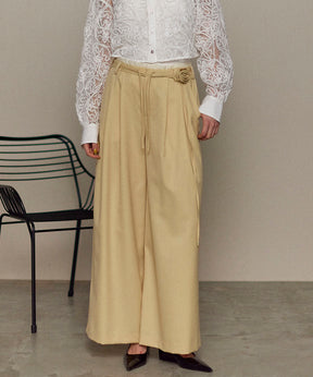 【25SPRING PRE-ORDER】Motif Super Wide Double Waisted Pants