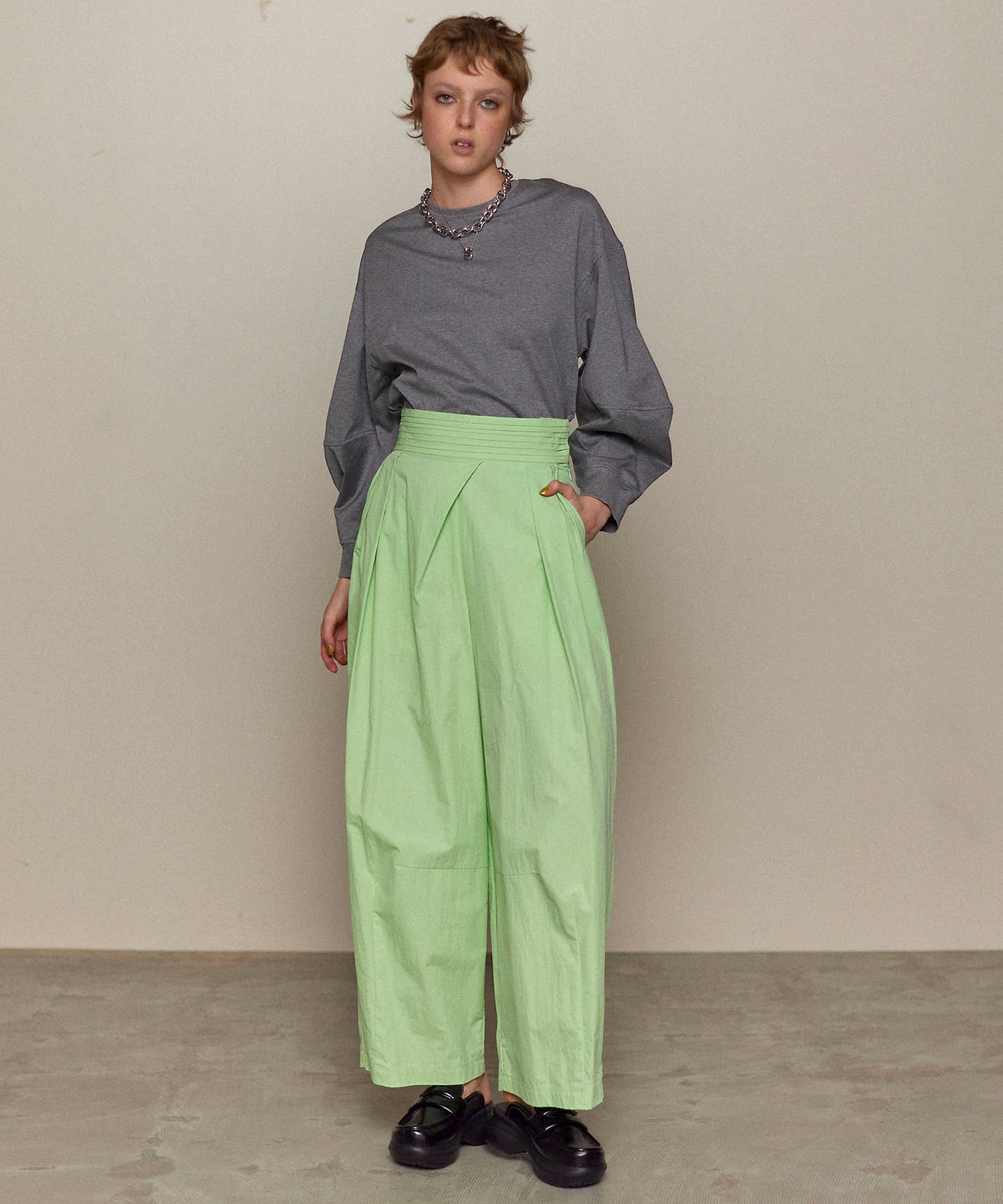 【25SPRING PRE-ORDER】Color Piping Parachute Pants