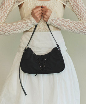 【25SPRING PRE-ORDER】Lace Up Saddle Bag