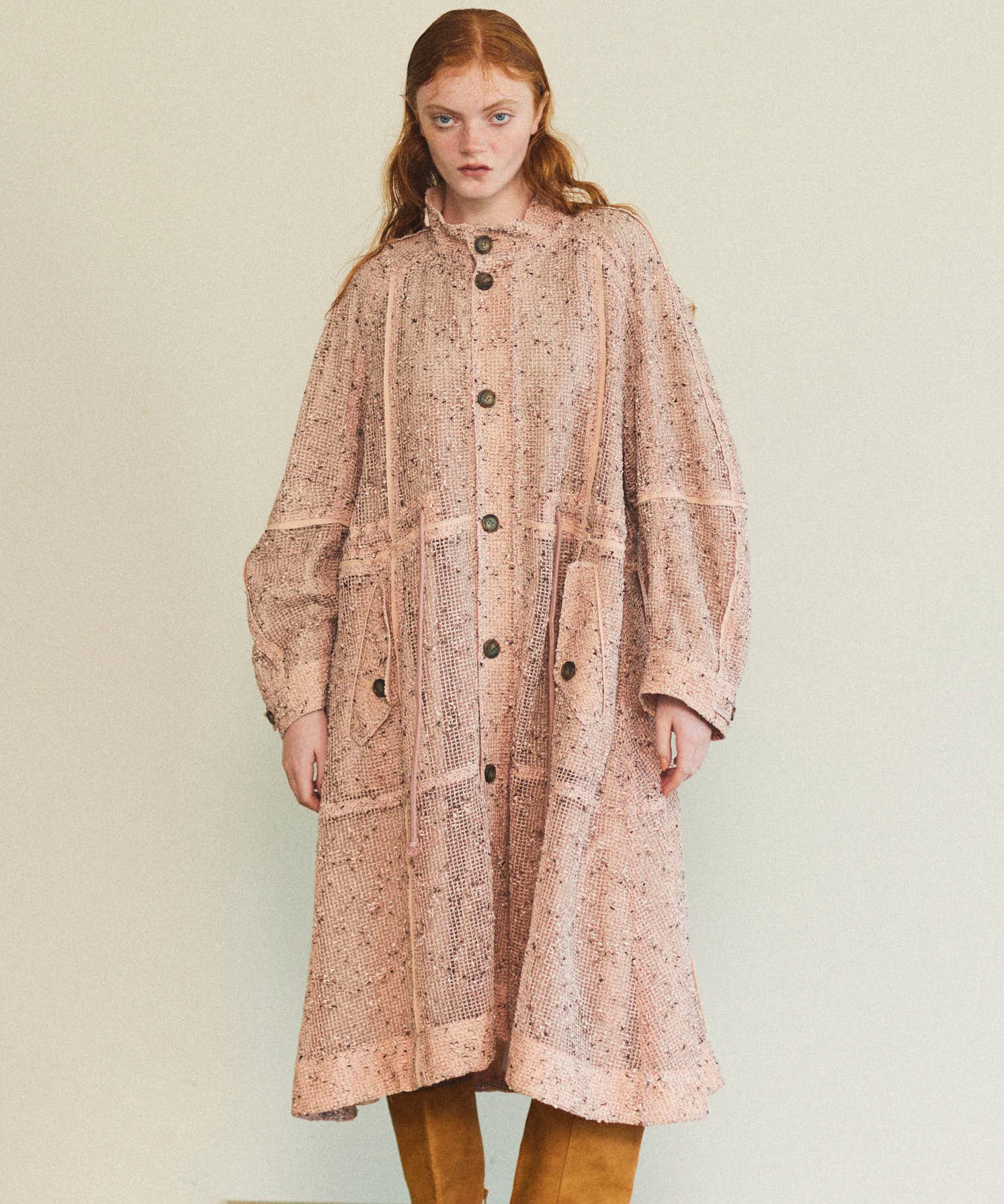 【25SPRING PRE-ORDER】Mesh Long Length Mods Coat