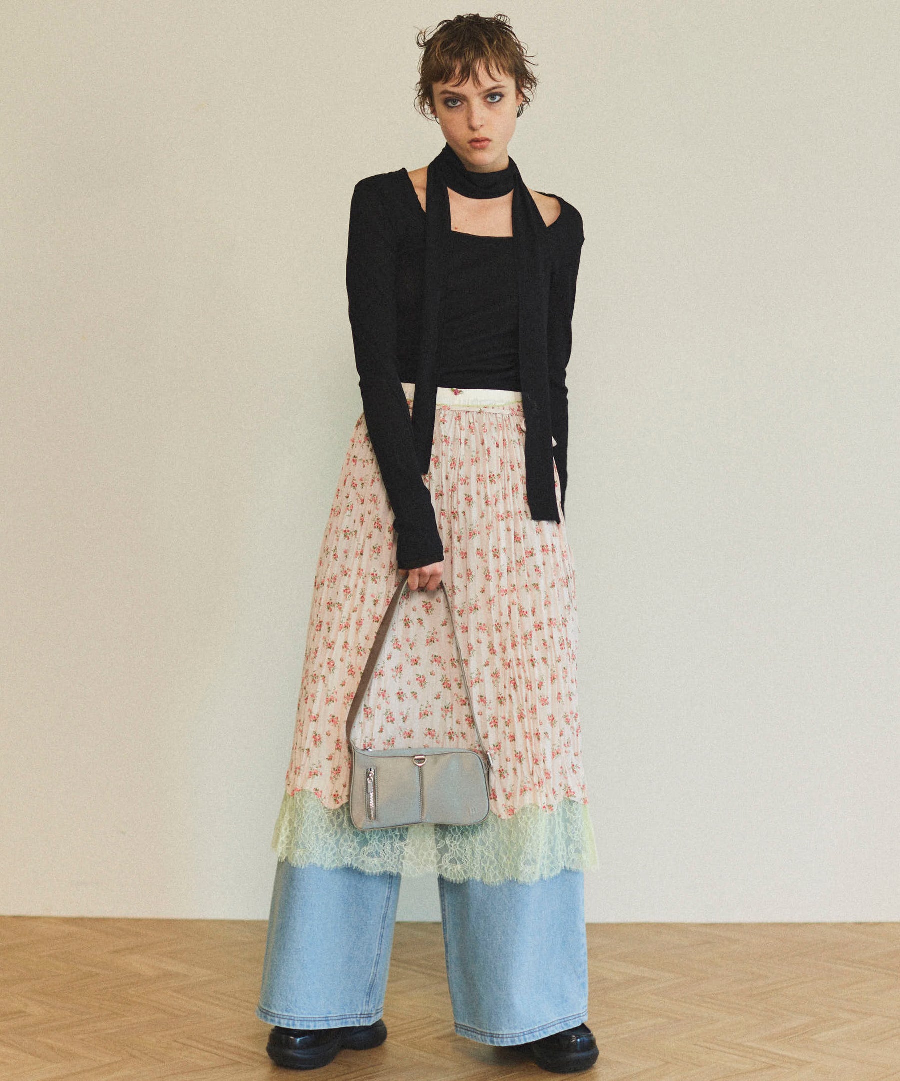 【25SPRING PRE-ORDER】Waist Tuck Wide Denim Pants