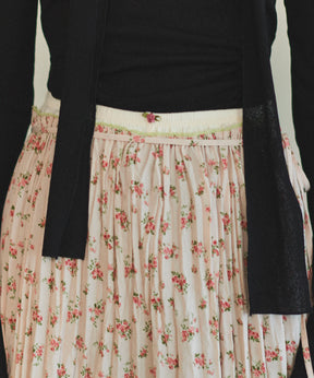 【25SPRING PRE-ORDER】Small Floral Pattern Washer Process Skirt