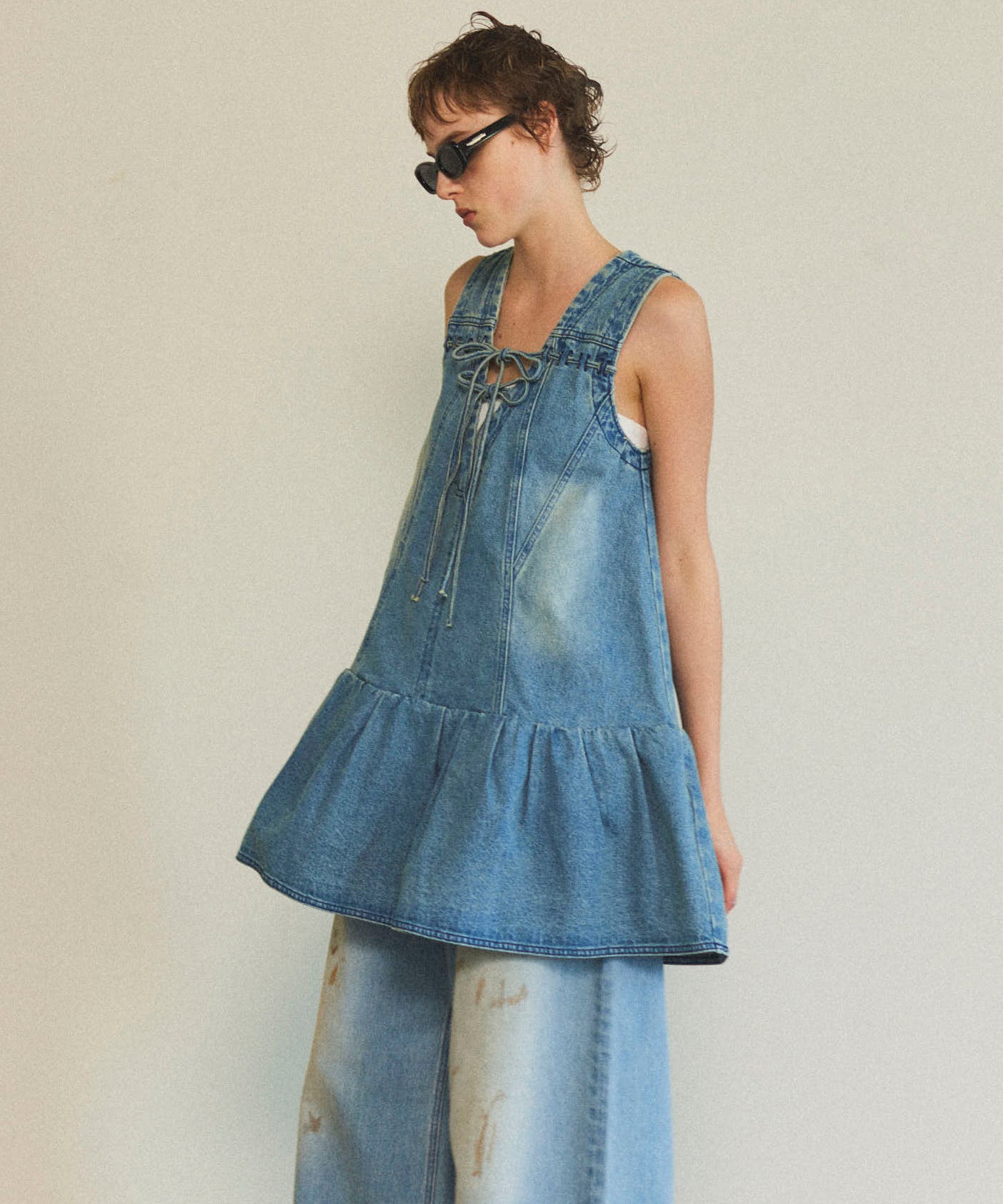 【25SPRING PRE-ORDER】Denim Mini Dress