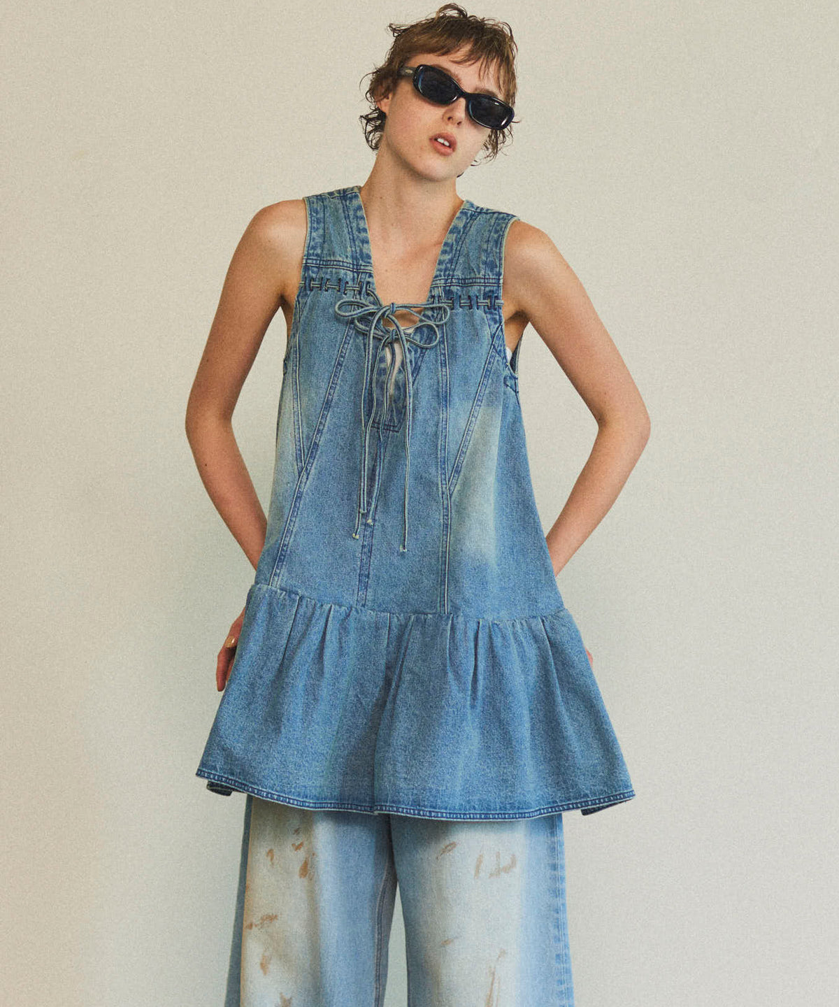 【25SPRING PRE-ORDER】Denim Mini Dress