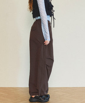 Color Piping Parachute Pants