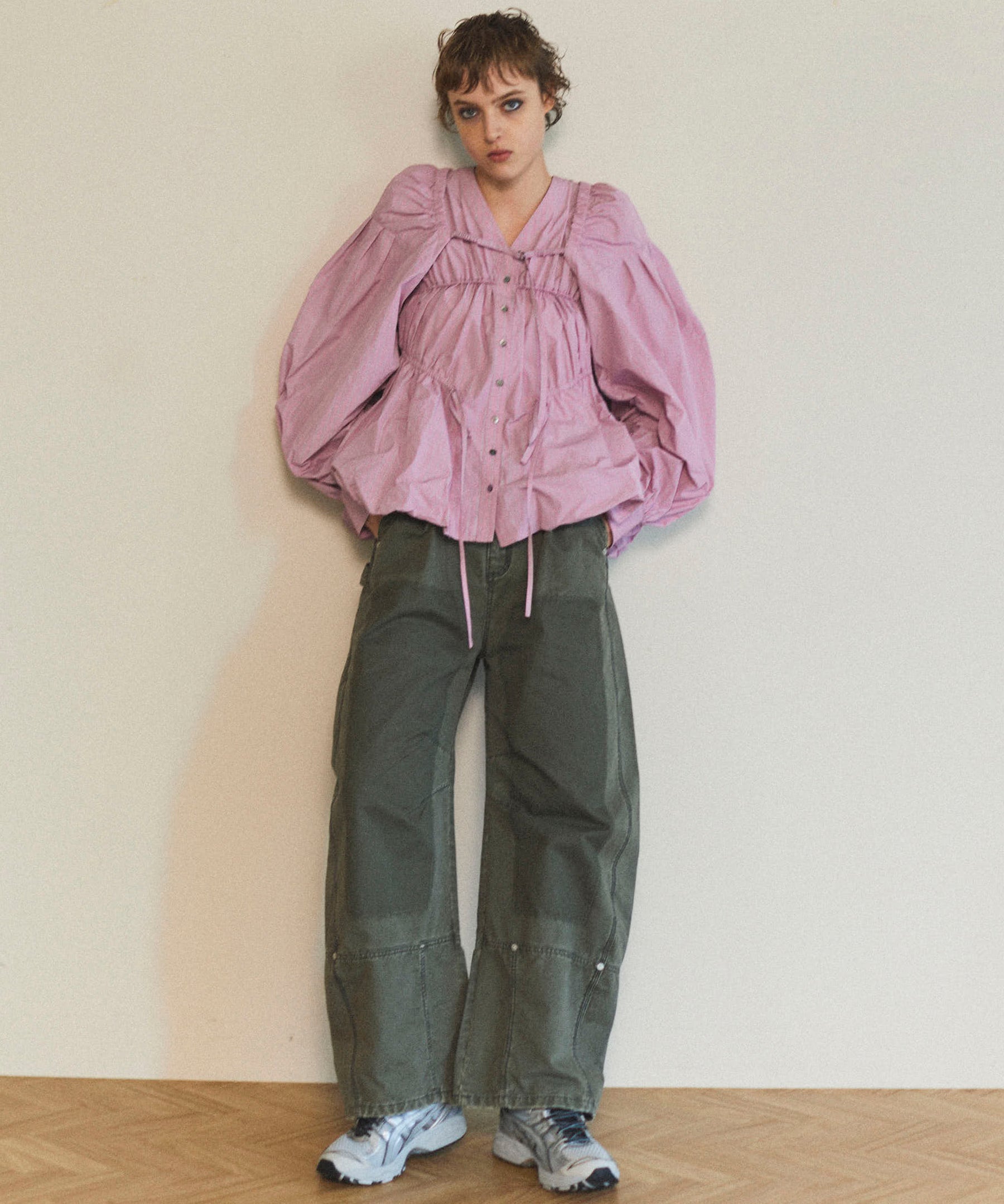 【25SPRING PRE-ORDER】Multiway Taffeta Blouse