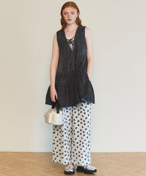 【25SPRING PRE-ORDER】Sheer Jacquard Easy Pants