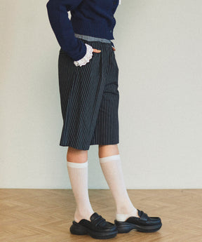 【25SPRING PRE-ORDER】Double Waist Easy Half Pants