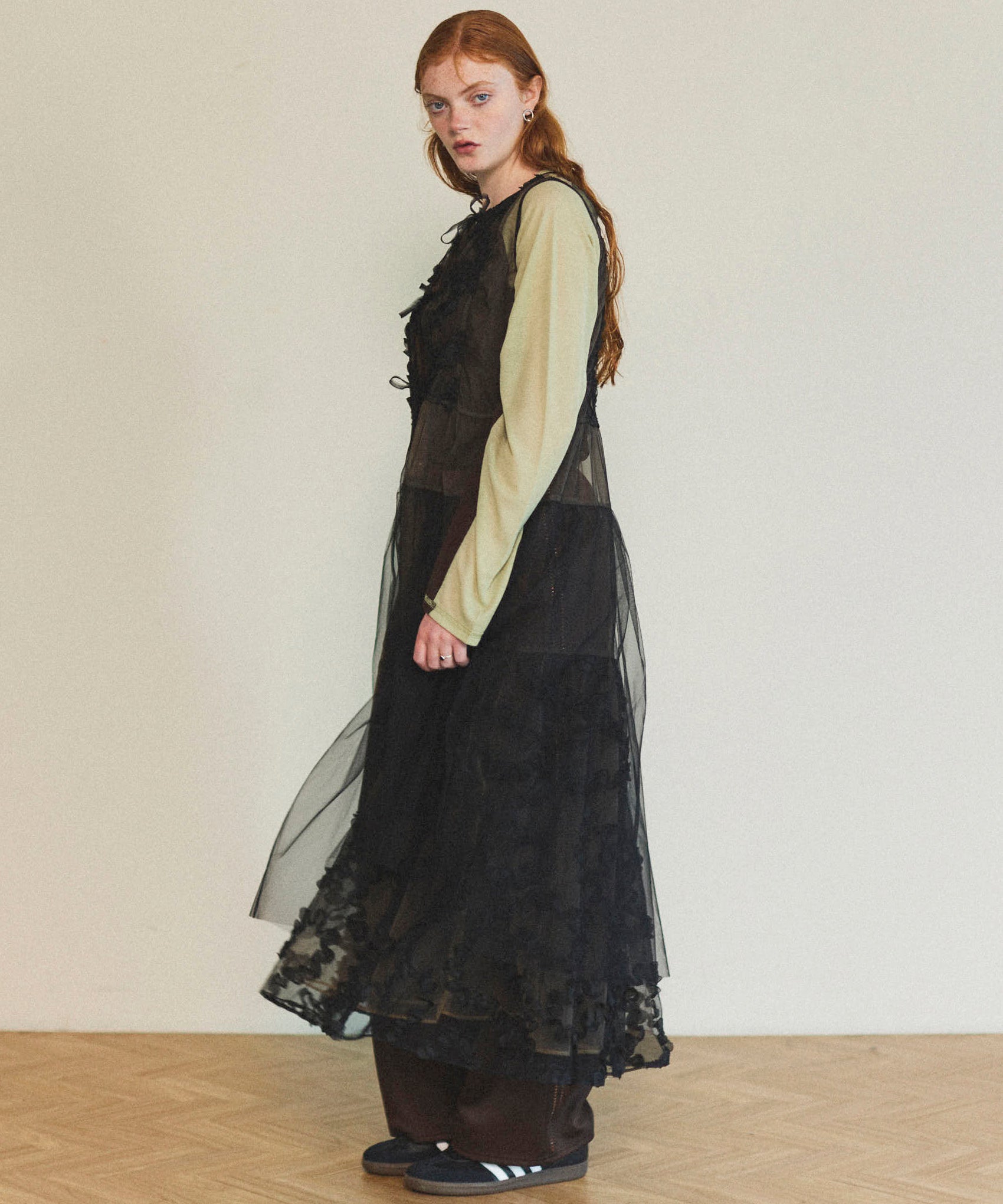 【25SPRING PRE-ORDER】2way Tulle Layered Dress