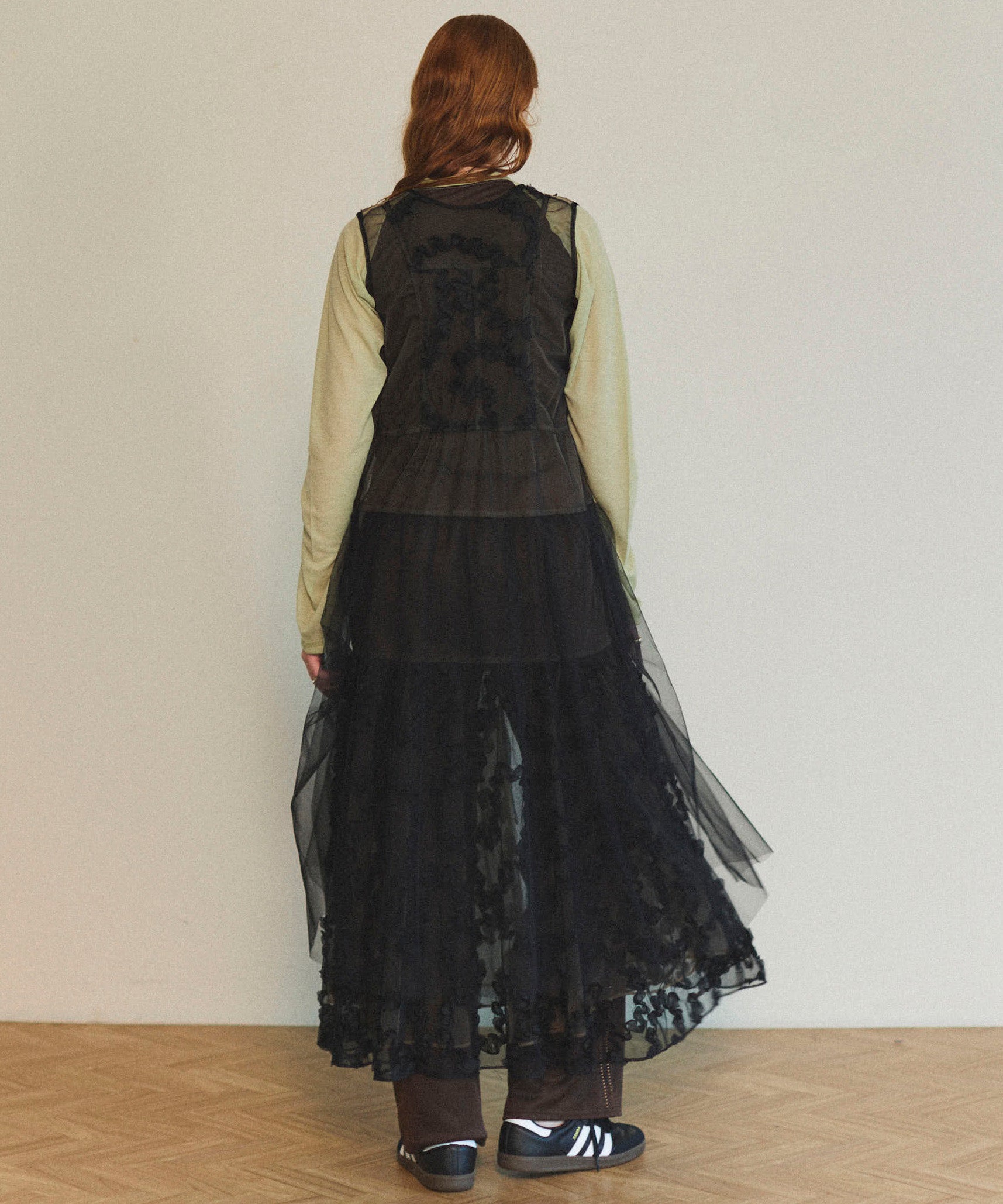 【25SPRING PRE-ORDER】2way Tulle Layered Dress