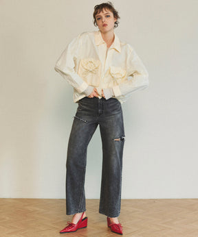 Over Pocket Denim Pants