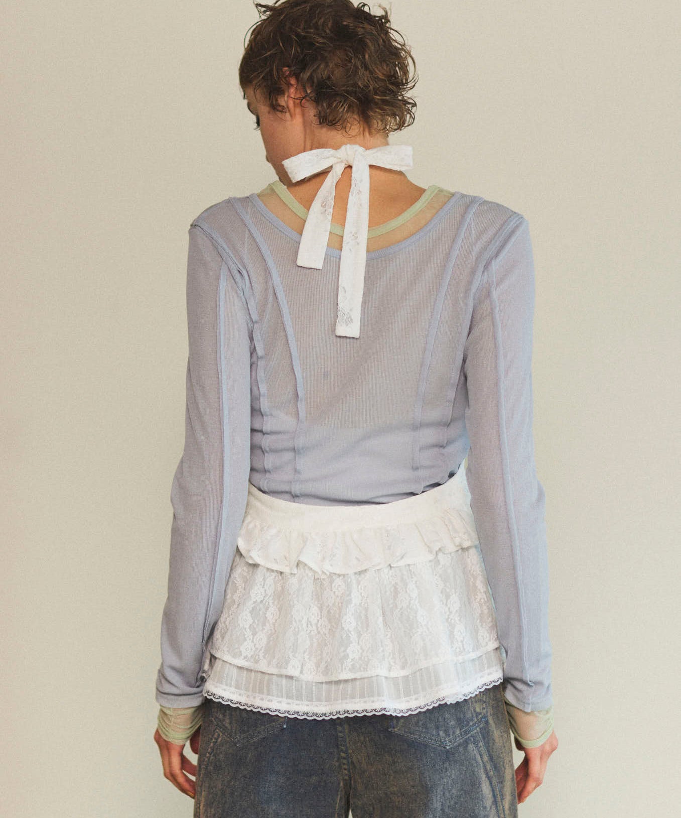 【25SPRING PRE-ORDER】Multiway Lace Ruffles Lap Belt