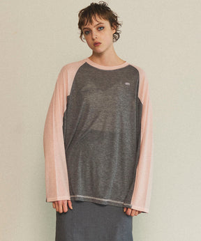 【25SPRING PRE-ORDER】See-through Raglan