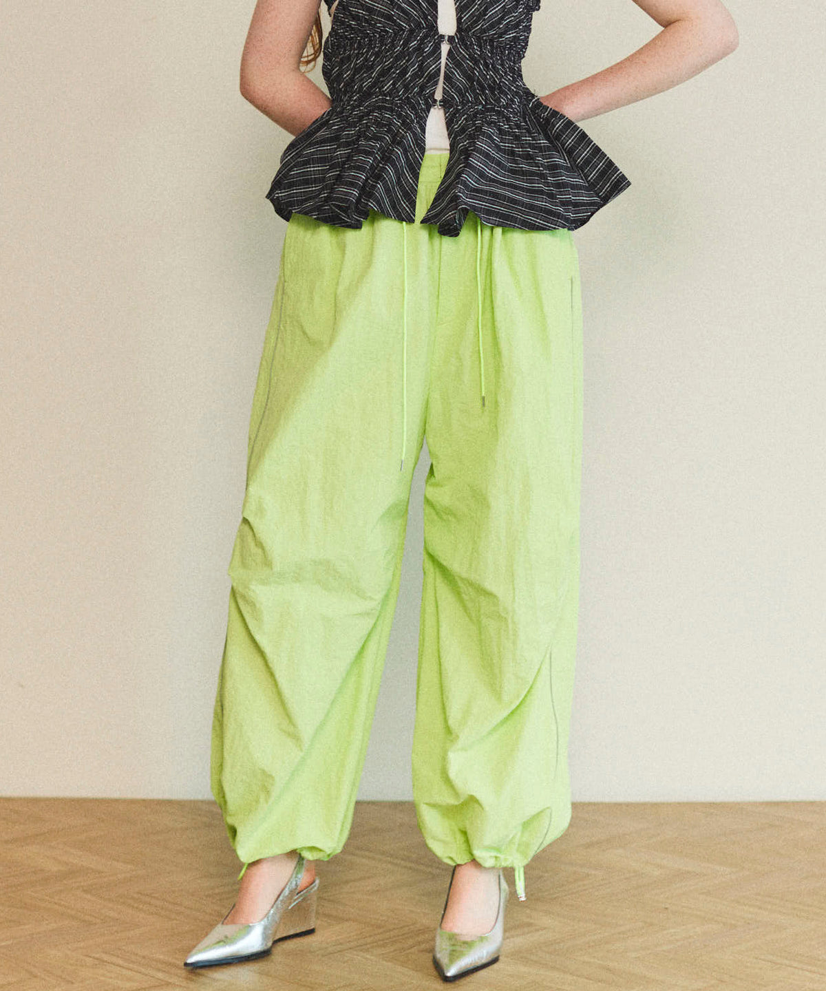 【25SPRING PRE-ORDER】Color Piping Parachute Pants