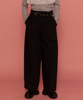 【25SPRING PRE-ORDER】Two Tuck Curve Wide Tapered Pants