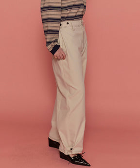 【25SPRING PRE-ORDER】Cocoon Silhouette Chino Wide Pants