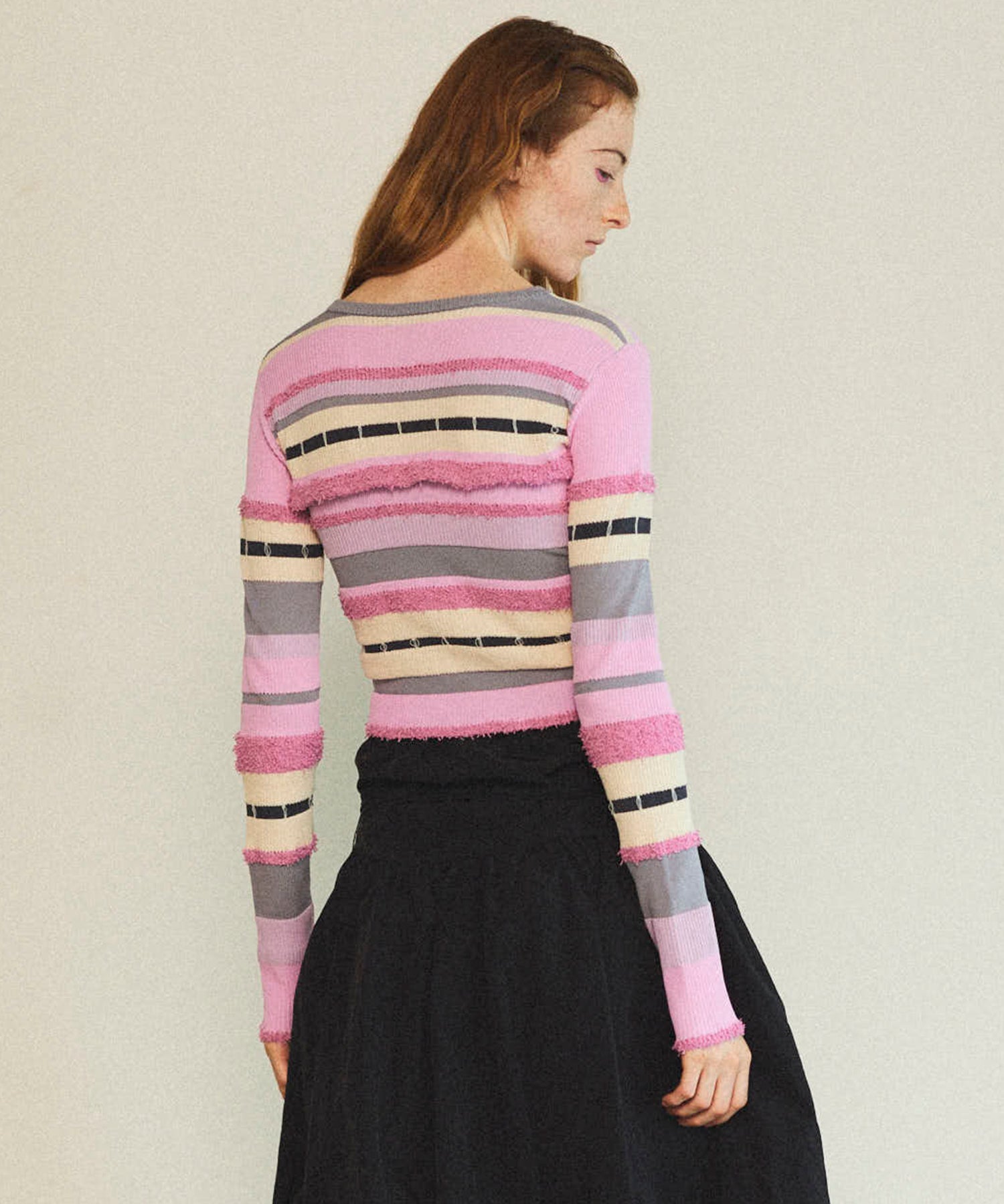 【25SPRING PRE-ORDER】Multiway Colorful Border Cardigan